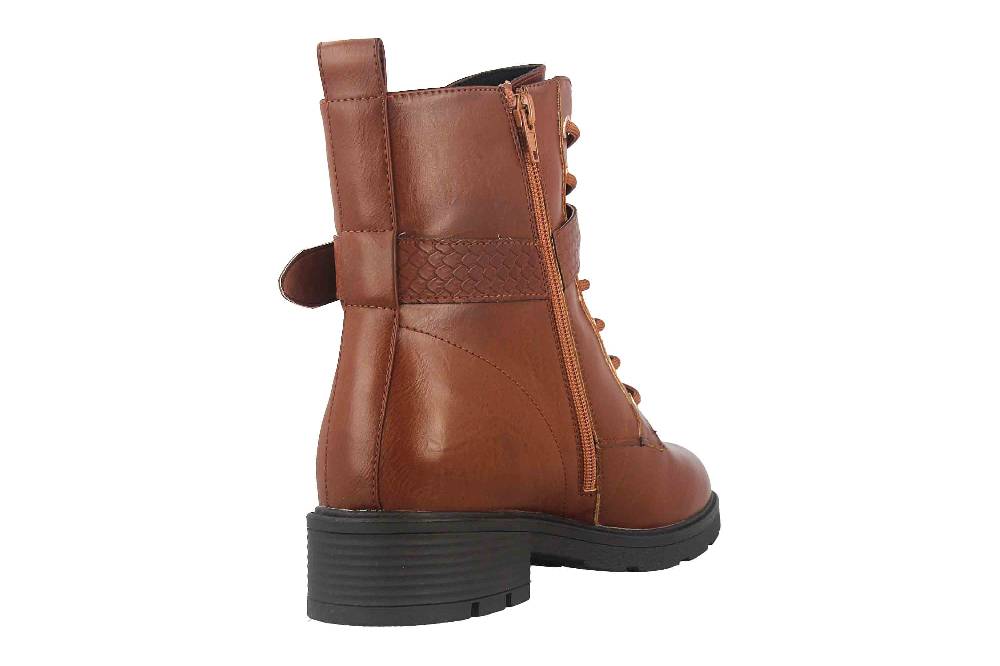 Fitters Footwear Stiefeletten in Übergrößen Braun 2237231 Amalia Brandy große Damenschuhe Lagerräumung
