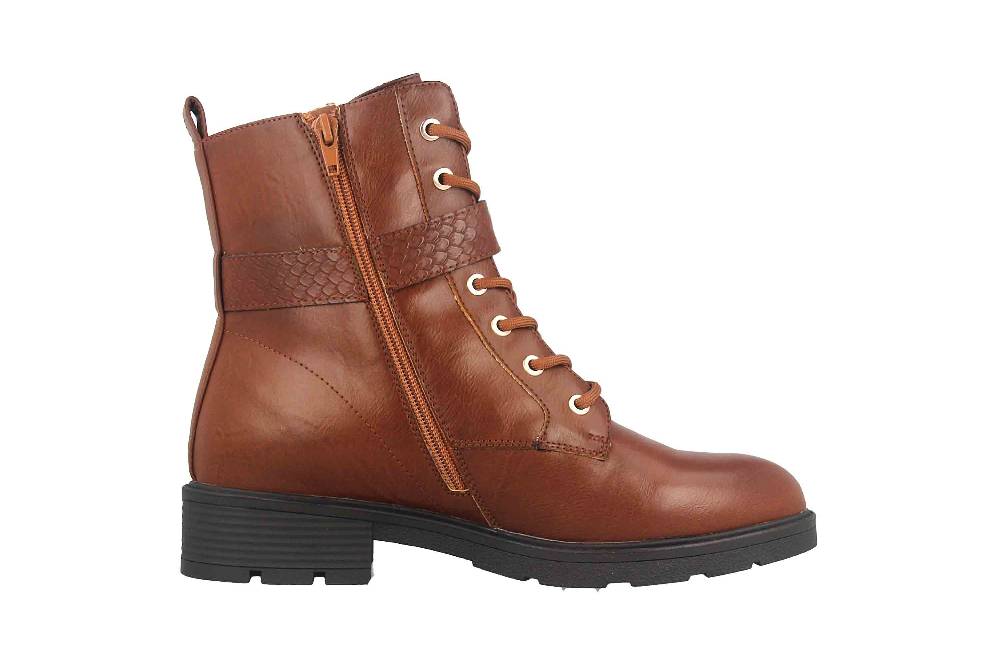 Fitters Footwear Stiefeletten in Übergrößen Braun 2237231 Amalia Brandy große Damenschuhe Lagerräumung