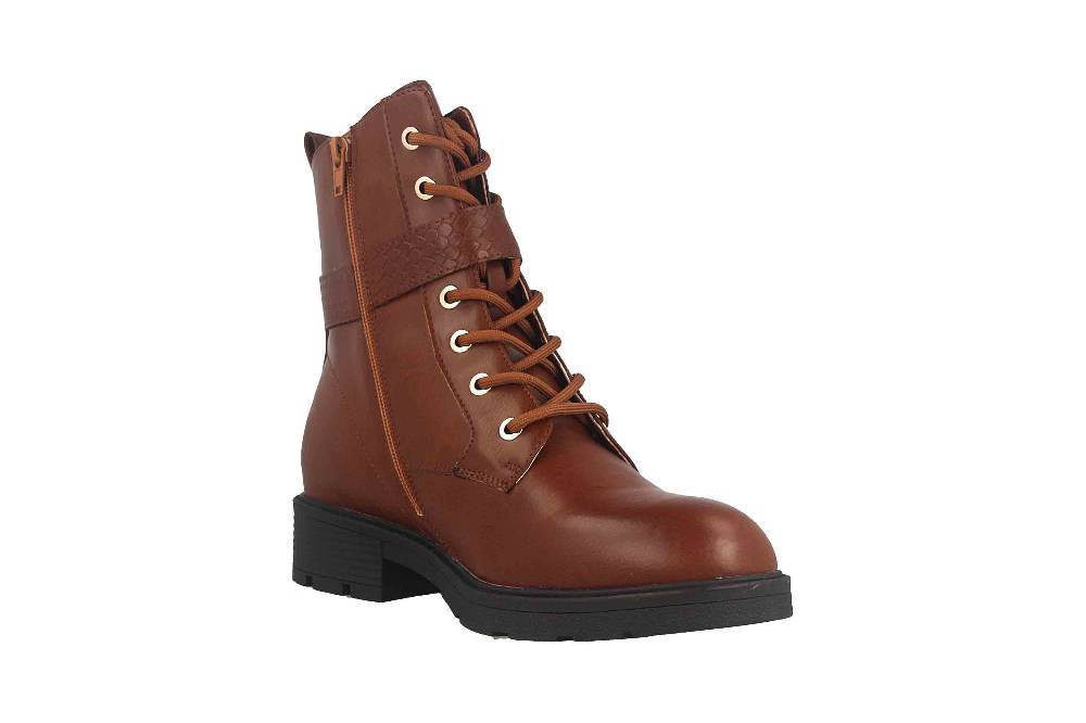 Fitters Footwear Stiefeletten in Übergrößen Braun 2237231 Amalia Brandy große Damenschuhe Lagerräumung