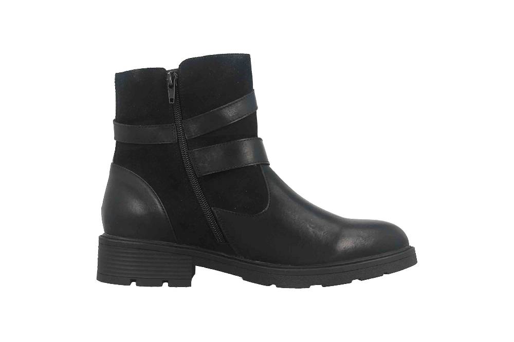 Fitters Footwear Stiefeletten in Übergrößen Schwarz 2237218 Laia Black große Damenschuhe Neuheiten