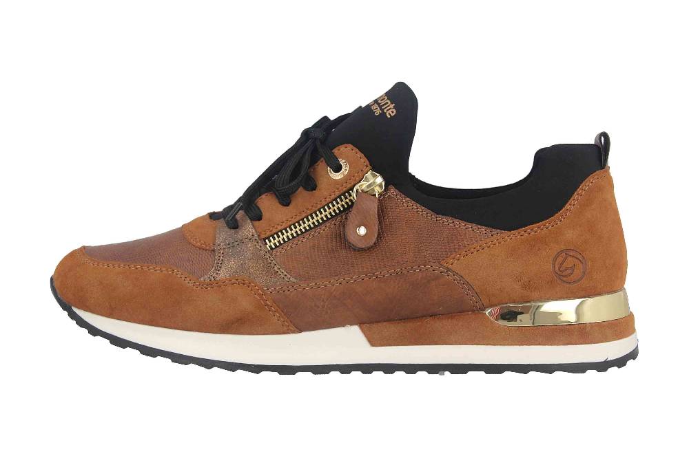 Remonte Sneaker in Übergrößen Braun R2549-24 große Damenschuhe Kauf eins, bekomm eins gratis