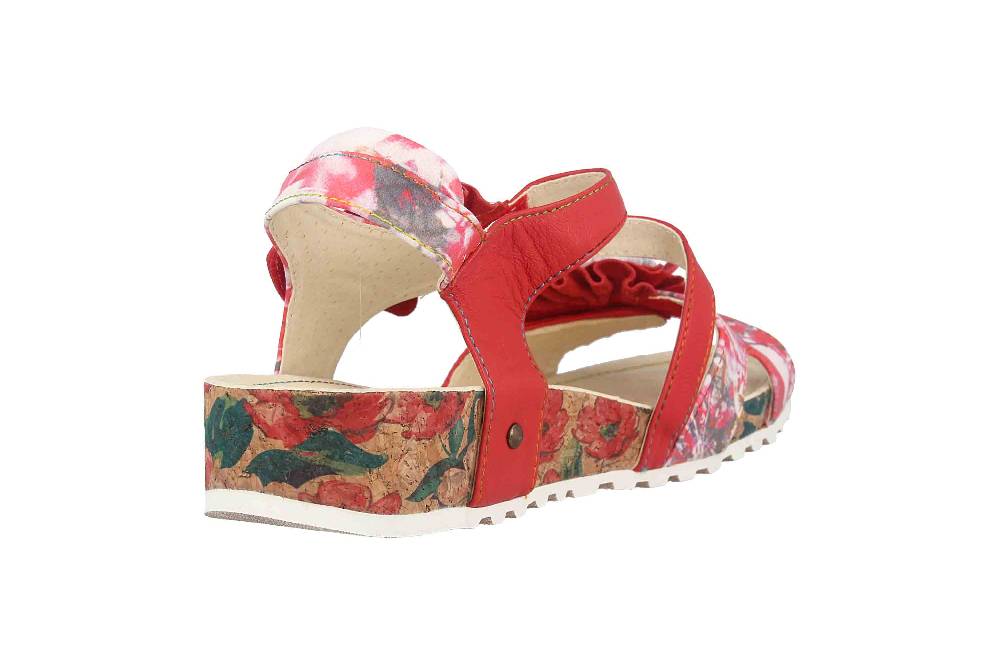Laura Vita Sandalen in Übergrößen Mehrfarbig BRCYANO 68 Rouge große Damenschuhe Wochenangebot