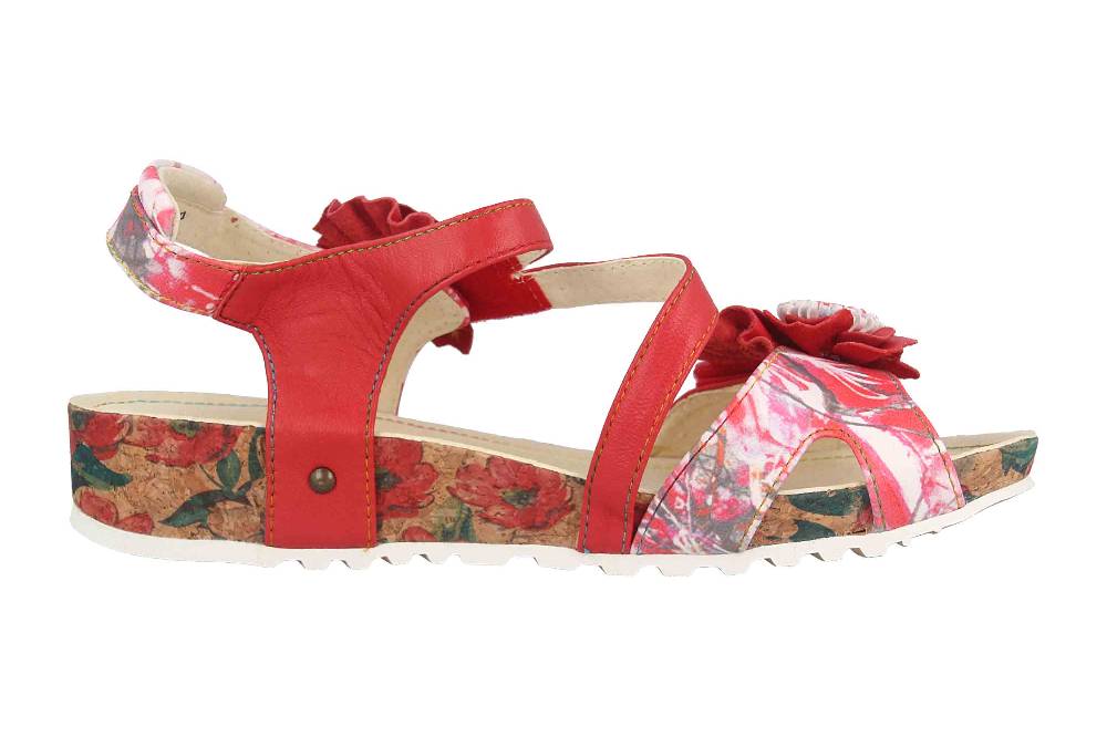 Laura Vita Sandalen in Übergrößen Mehrfarbig BRCYANO 68 Rouge große Damenschuhe Wochenangebot