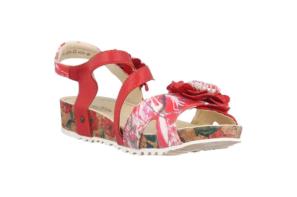 Laura Vita Sandalen in Übergrößen Mehrfarbig BRCYANO 68 Rouge große Damenschuhe Wochenangebot