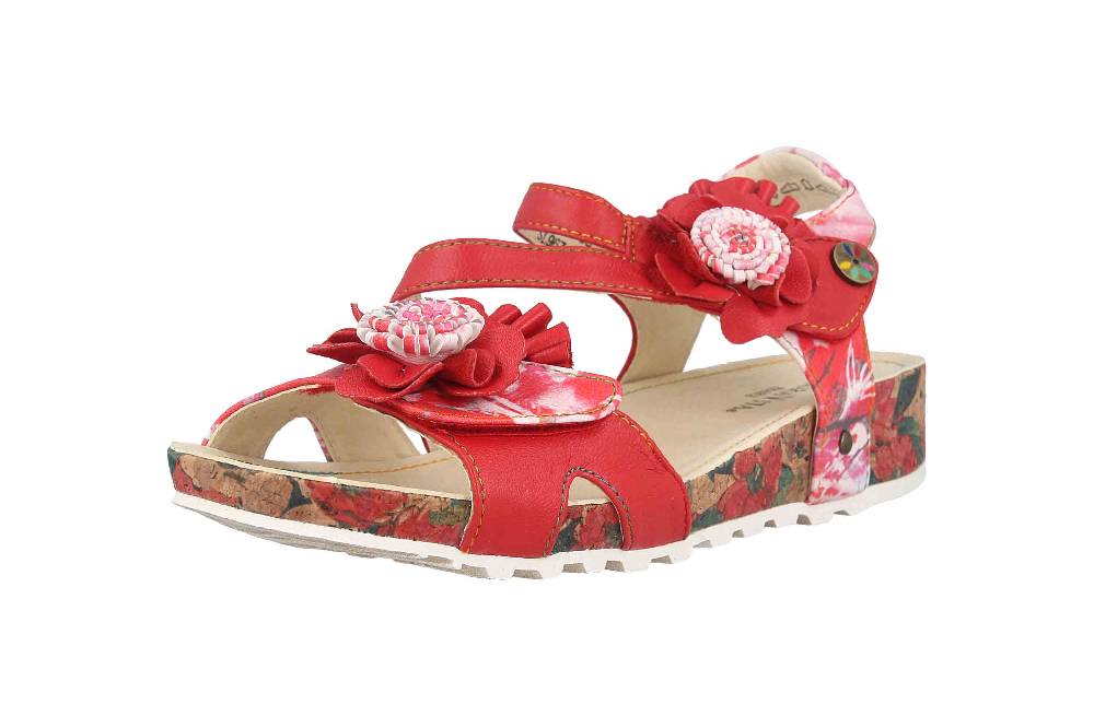 Laura Vita Sandalen in Übergrößen Mehrfarbig BRCYANO 68 Rouge große Damenschuhe Wochenangebot