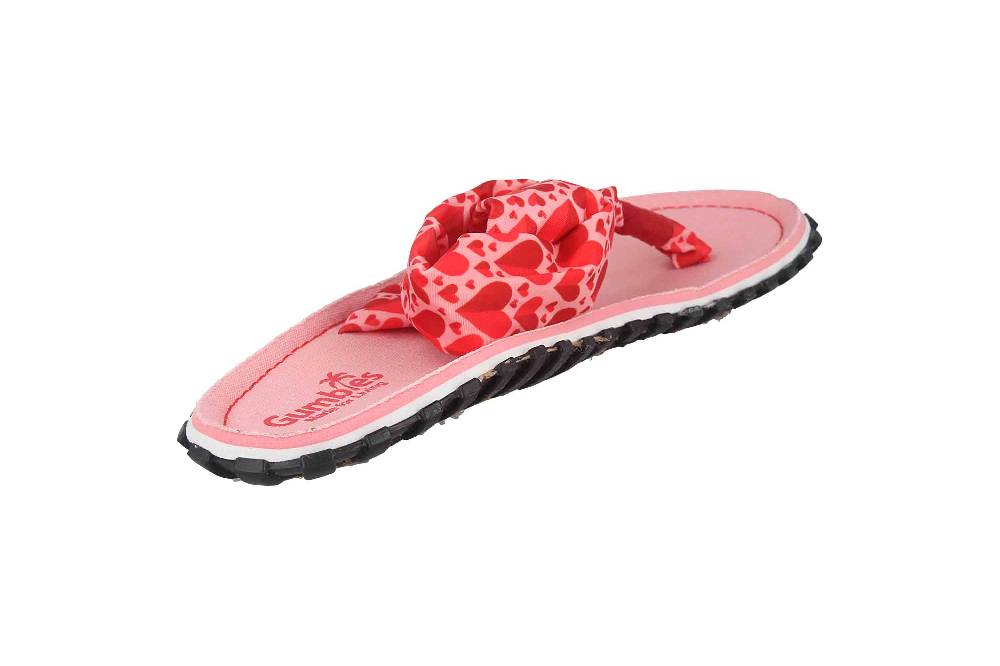 Gumbies Zehentrenner in Übergrößen Rosa 2609 Candy Hearts große Damenschuhe Bis zu 55% Rabatt