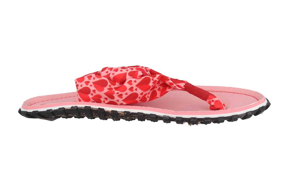 Gumbies Zehentrenner in Übergrößen Rosa 2609 Candy Hearts große Damenschuhe Bis zu 55% Rabatt