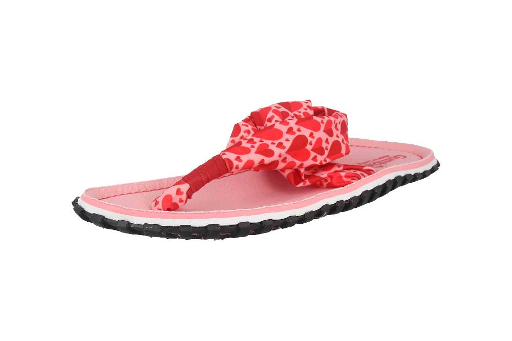 Gumbies Zehentrenner in Übergrößen Rosa 2609 Candy Hearts große Damenschuhe Bis zu 55% Rabatt