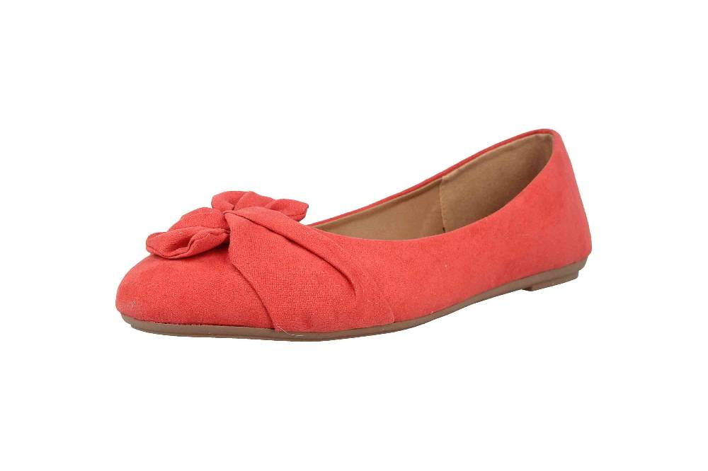 Fitters Footwear Maike Ballerinas in Übergrößen Rot 2.589641 Coral große Damenschuhe Nur noch ein Tag übrig