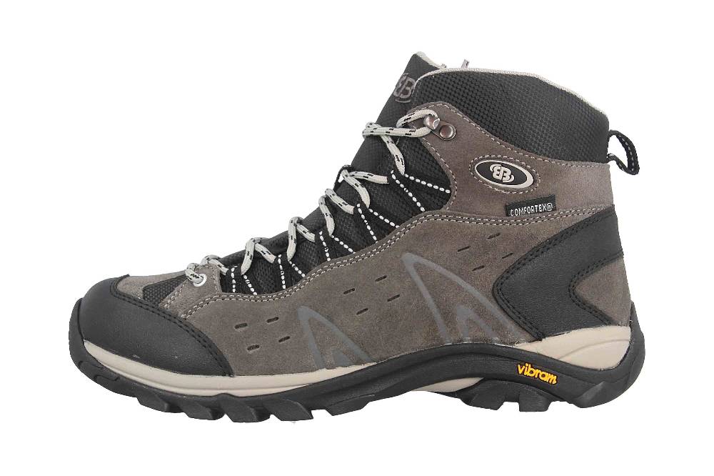 Brütting Mount Bona High Trekkingschuhe in Übergrößen Grau 221080 große Damenschuhe 50% Rabatt mit kostenlosem Versand