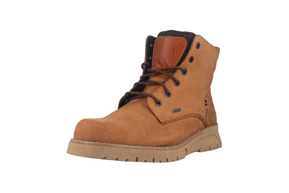 Fretz Men Cooper Boots in Übergrößen Braun 1334.1416-89 große Herrenschuhe Black Friday Preise