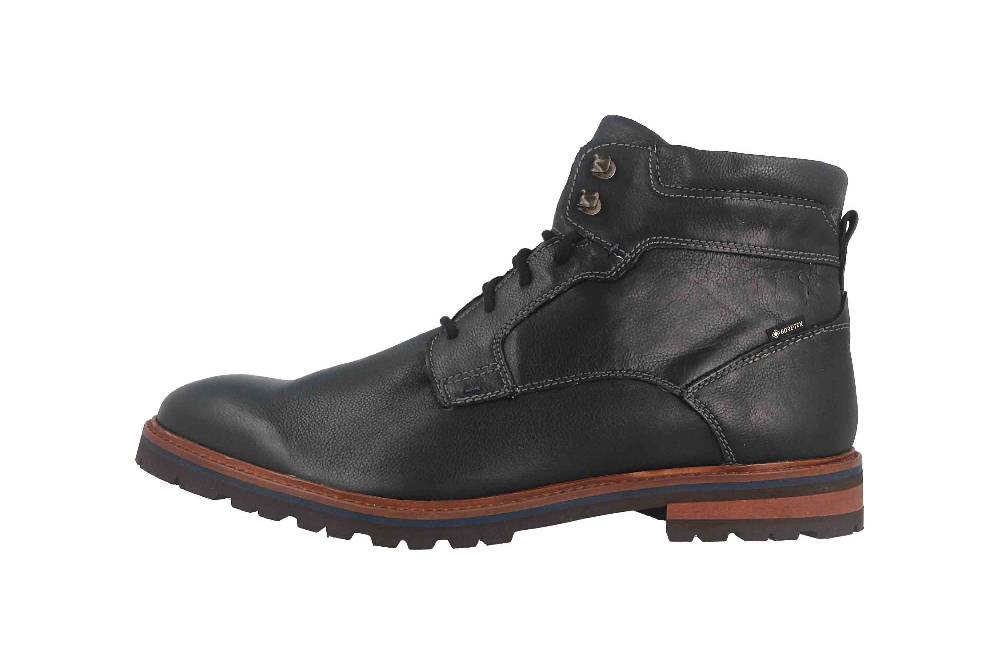 Fretz Men Milano Boots in Übergrößen Schwarz 6331.9712-51 große Herrenschuhe zollfrei