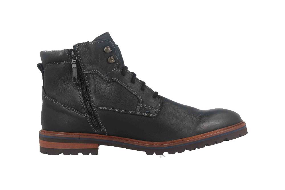 Fretz Men Milano Boots in Übergrößen Schwarz 6331.9712-51 große Herrenschuhe zollfrei