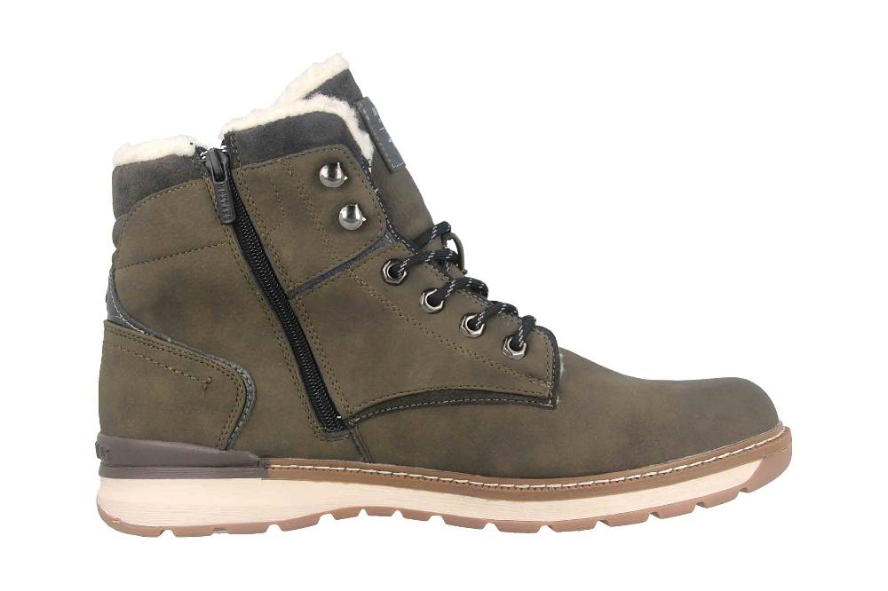 Mustang Shoes Boots in Übergrößen Grün 4141-604-770 große Herrenschuhe Verkauf
