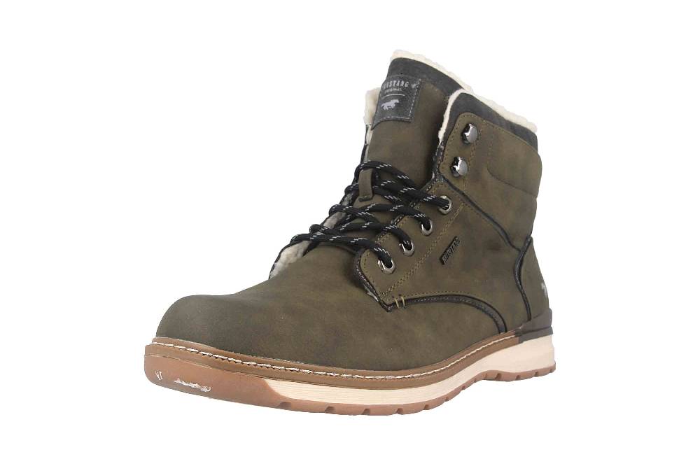 Mustang Shoes Boots in Übergrößen Grün 4141-604-770 große Herrenschuhe Verkauf