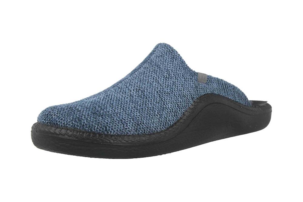 Westland Monaco 222 Clogs & Hausschuhe in Übergrößen Blau 20622-MA572-540 große Herrenschuhe Sonderangebot
