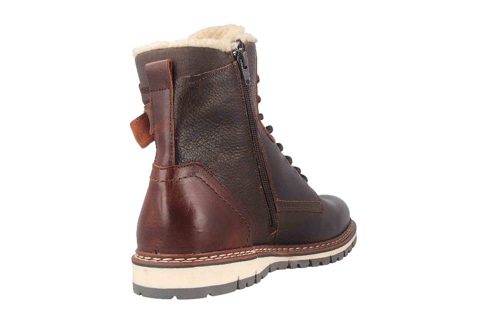 Bullboxer AKHIL MID LACE II Boots in Übergrößen Braun 877N80112AP263SU39/877N80112AP263SU88 große Herrenschuhe Versandkostenfrei