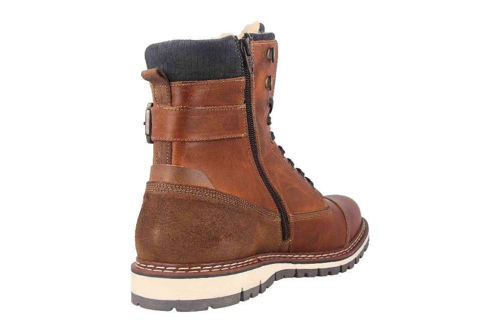 Bullboxer Boots in Übergrößen Braun 877K85850ATANOSU39/877K85850ATANOSU88 große Herrenschuhe Großer Ausverkauf