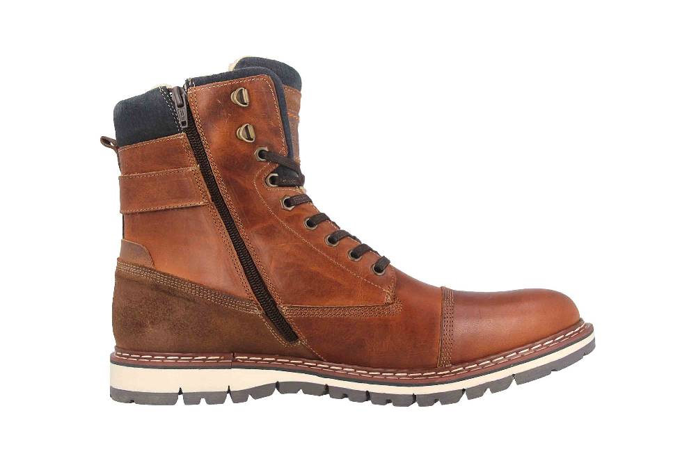 Bullboxer Boots in Übergrößen Braun 877K85850ATANOSU39/877K85850ATANOSU88 große Herrenschuhe Großer Ausverkauf