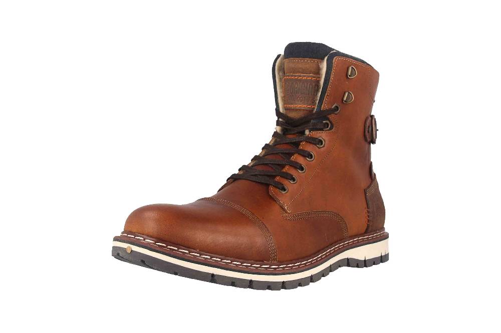 Bullboxer Boots in Übergrößen Braun 877K85850ATANOSU39/877K85850ATANOSU88 große Herrenschuhe Großer Ausverkauf