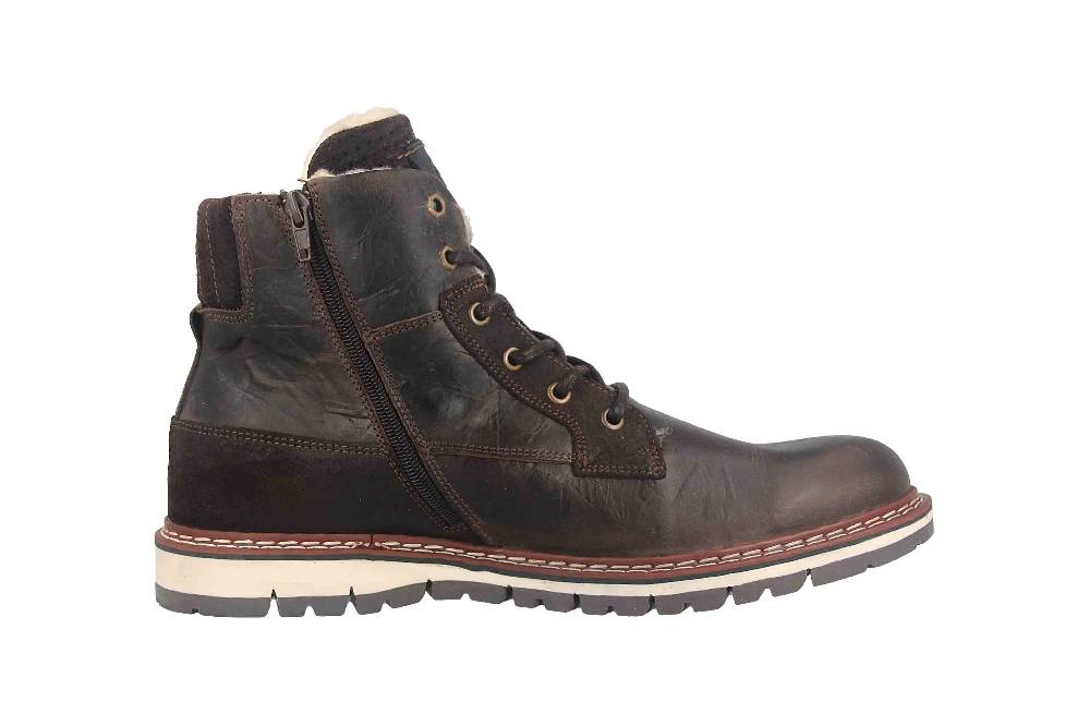 Bullboxer AKHIL MID LACE II Boots in Übergrößen Braun 877K55858AP134SU39/877K55858AP134SU88 große Herrenschuhe Flash Sale