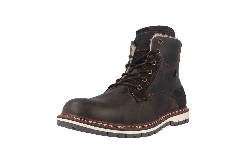Bullboxer AKHIL MID LACE II Boots in Übergrößen Braun 877K55858AP134SU39/877K55858AP134SU88 große Herrenschuhe Flash Sale
