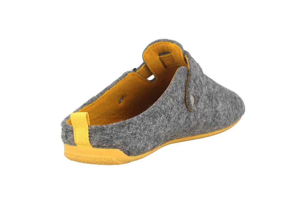 Andres Machado Clogs & Hausschuhe in Übergrößen Grau Val Grey Yellow/ Herren große Herrenschuhe Saisonschlussverkauf
