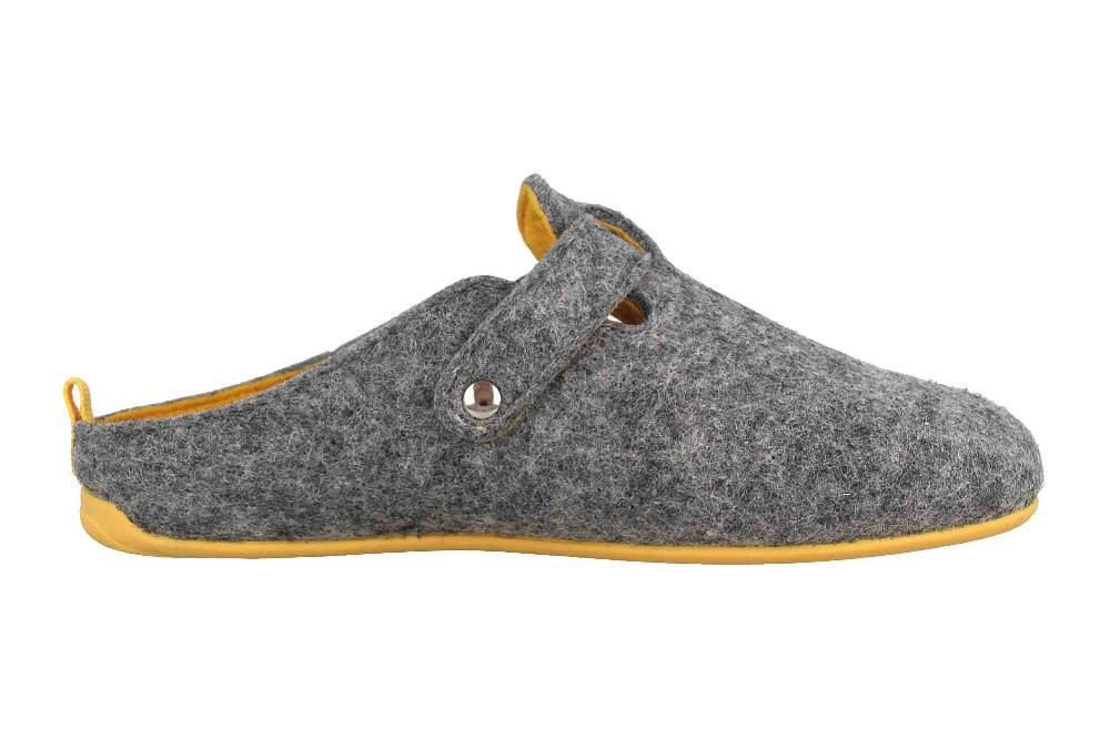 Andres Machado Clogs & Hausschuhe in Übergrößen Grau Val Grey Yellow/ Herren große Herrenschuhe Saisonschlussverkauf