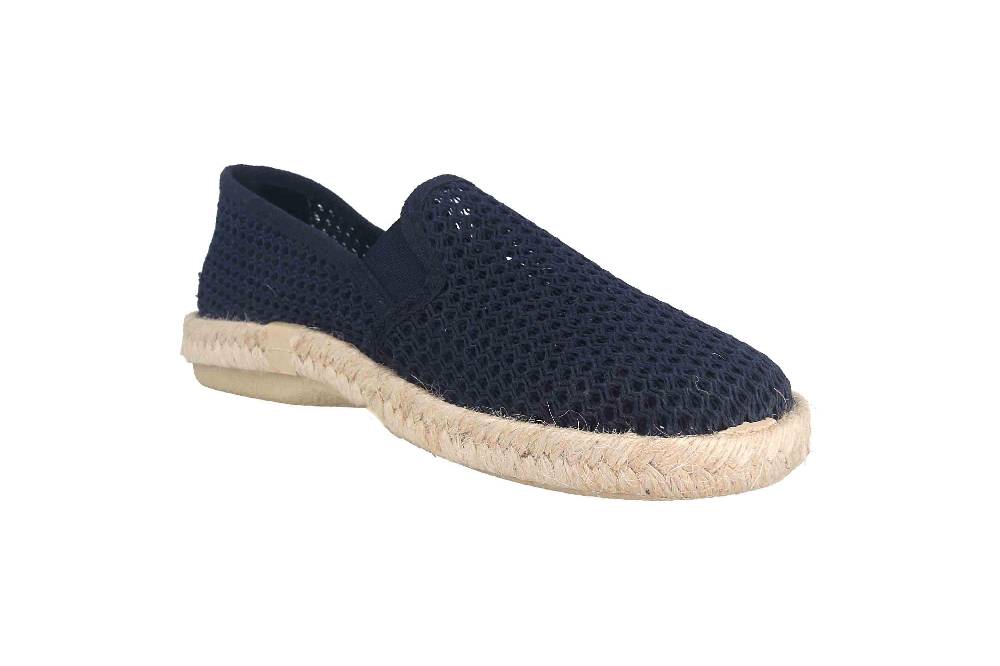 Andres Machado Slipper in Übergrößen Blau AM500 Rejilla Marino/ Herren große Herrenschuhe Cyber Monday