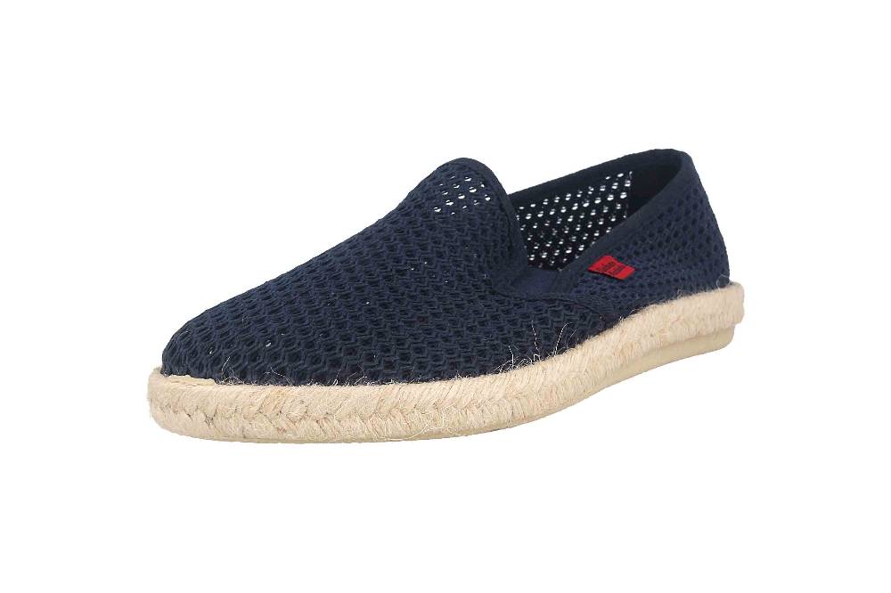 Andres Machado Slipper in Übergrößen Blau AM500 Rejilla Marino/ Herren große Herrenschuhe Cyber Monday