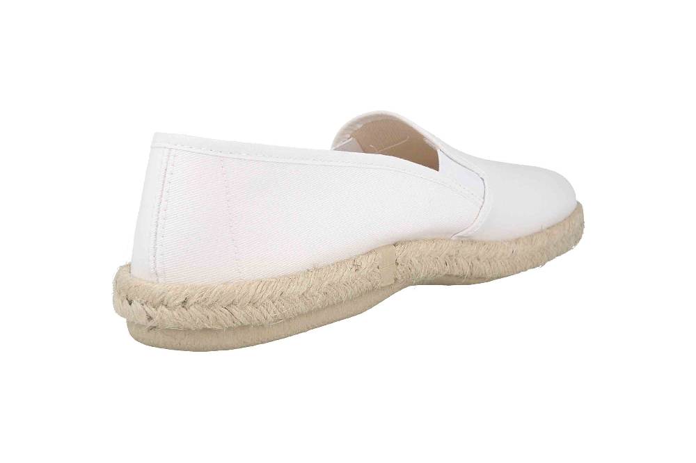Andres Machado Slipper in Übergrößen Weiß AM500 Lona Blanco/ Herren große Herrenschuhe Osterangebot