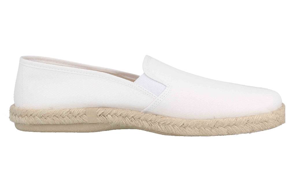 Andres Machado Slipper in Übergrößen Weiß AM500 Lona Blanco/ Herren große Herrenschuhe Osterangebot