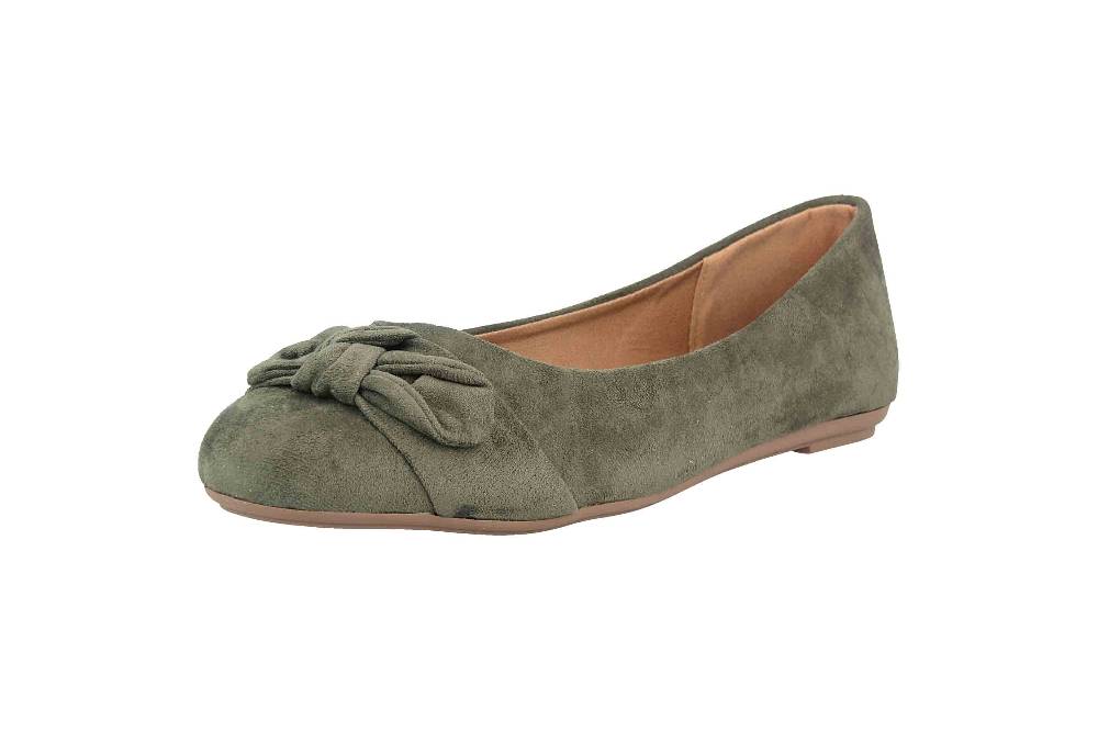 Fitters Footwear Claire Ballerinas in Übergrößen Grün 2.589647 Green große Damenschuhe Blitzangebot
