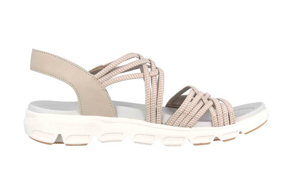 Rieker Evolution Sandalen in Übergrößen Mehrfarbig V8400-60 große Damenschuhe Räumungsverkauf