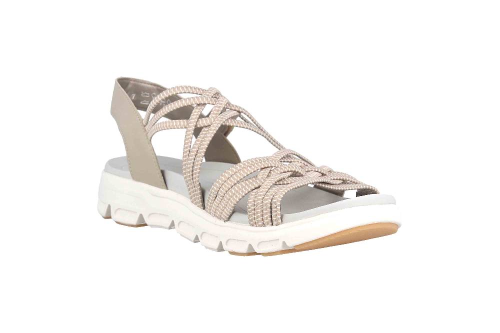 Rieker Evolution Sandalen in Übergrößen Mehrfarbig V8400-60 große Damenschuhe Räumungsverkauf