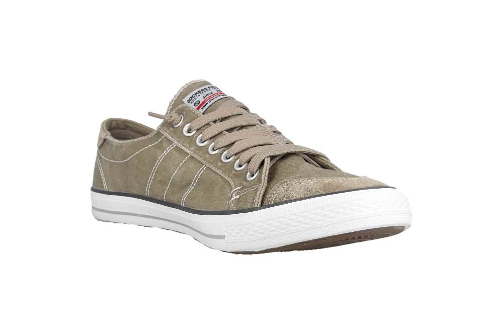 Dockers Sneaker in Übergrößen Beige 30ST027-790450 große Herrenschuhe Sonderangebot der Fabrik