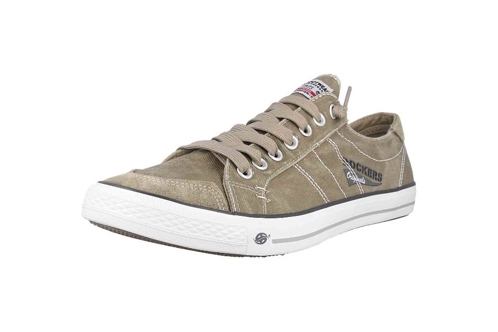 Dockers Sneaker in Übergrößen Beige 30ST027-790450 große Herrenschuhe Sonderangebot der Fabrik