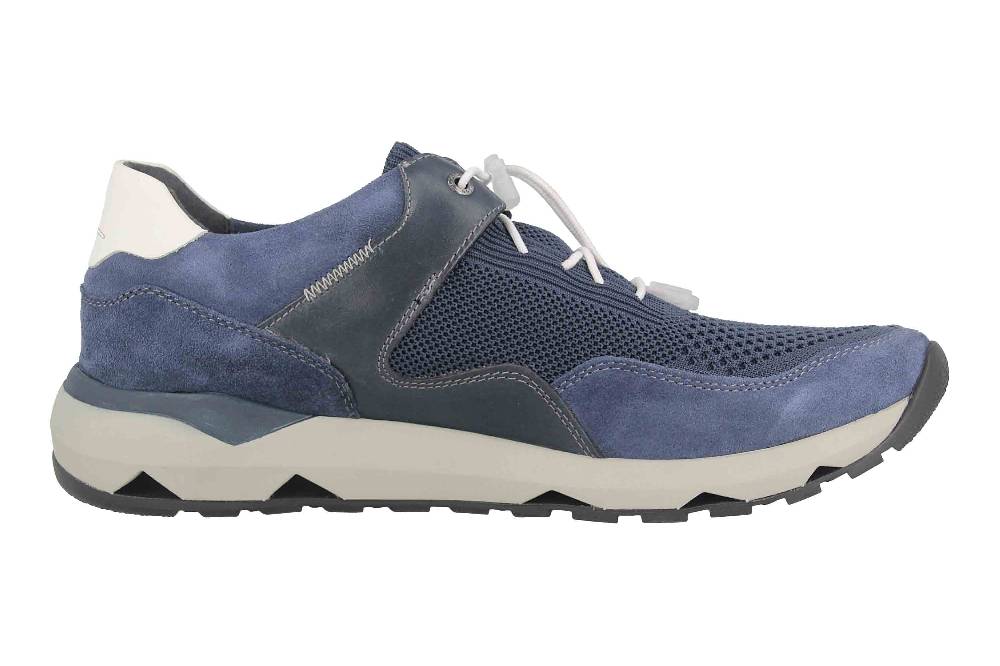Josef Seibel Jeremiah 02 Sneaker in Übergrößen Blau 37702 TE325 501 große Herrenschuhe Vierteljährliche Förderung