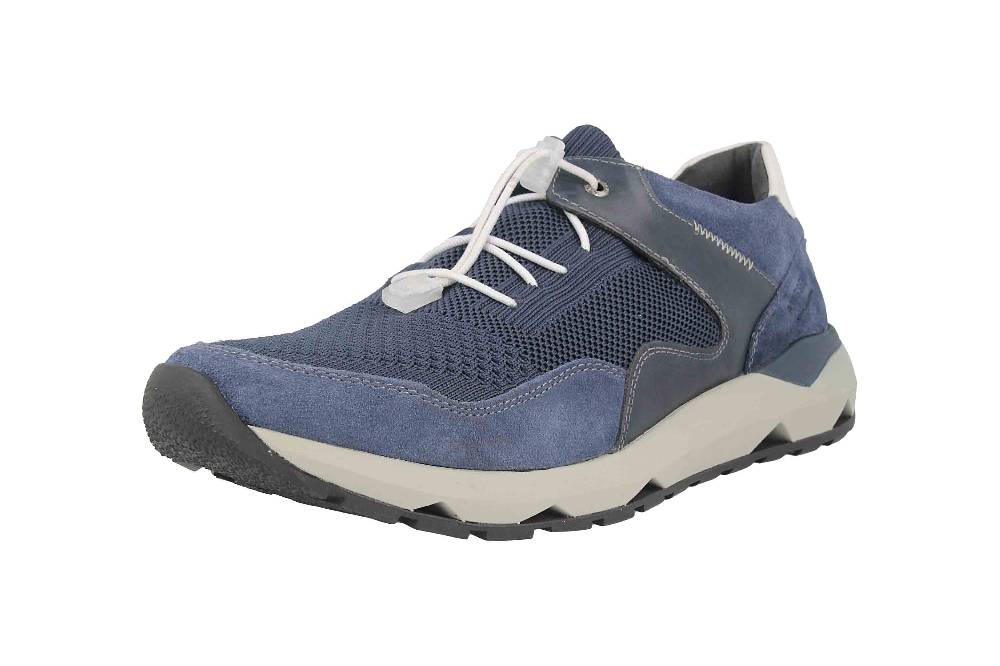 Josef Seibel Jeremiah 02 Sneaker in Übergrößen Blau 37702 TE325 501 große Herrenschuhe Vierteljährliche Förderung