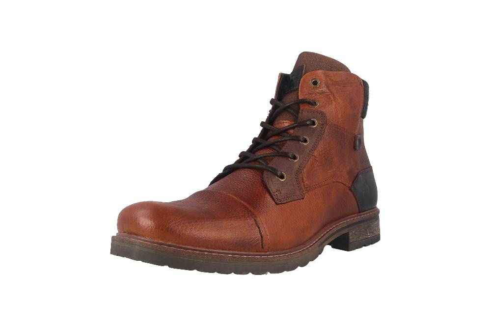 Bullboxer Boots in Übergrößen Braun 285K55858ECOBBSU88 große Herrenschuhe Fabrikladen