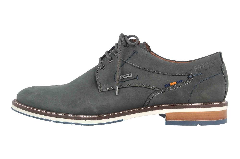 Fretz Men Andrew Halbschuhe in Übergrößen Blau 6951.4516-32 große Herrenschuhe