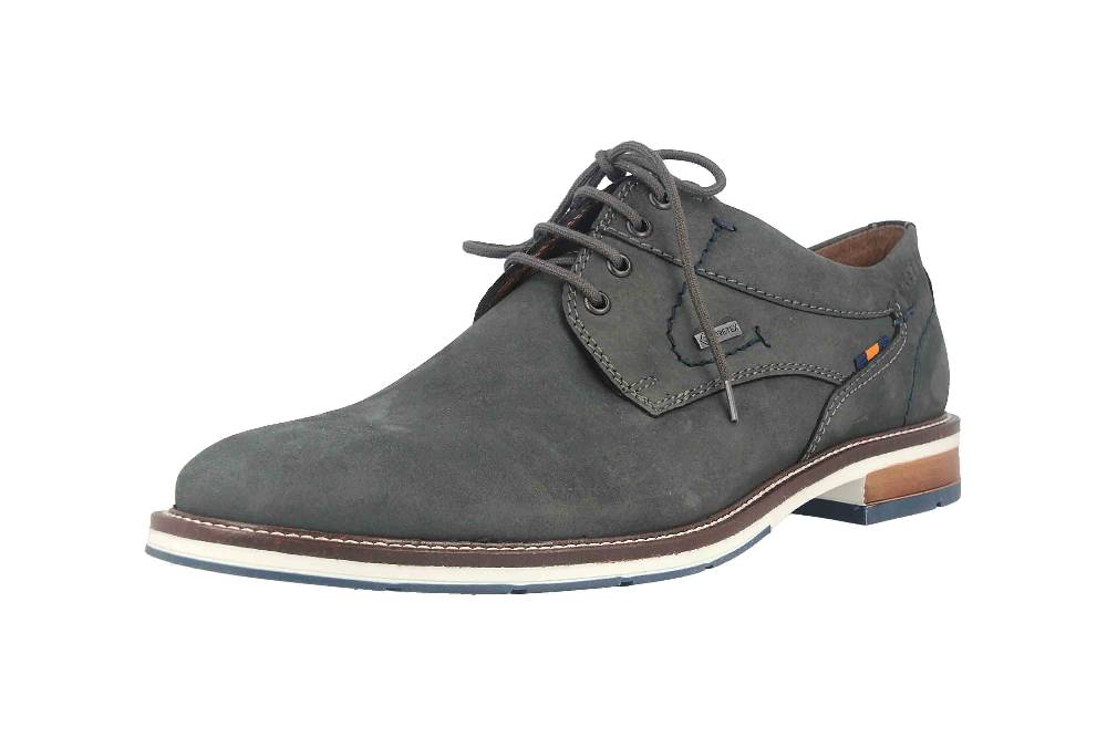Fretz Men Andrew Halbschuhe in Übergrößen Blau 6951.4516-32 große Herrenschuhe Online