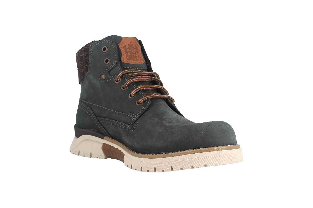 Fretz Men Cooper Boots in Übergrößen Blau 1328.1416-32 große Herrenschuhe Outlet