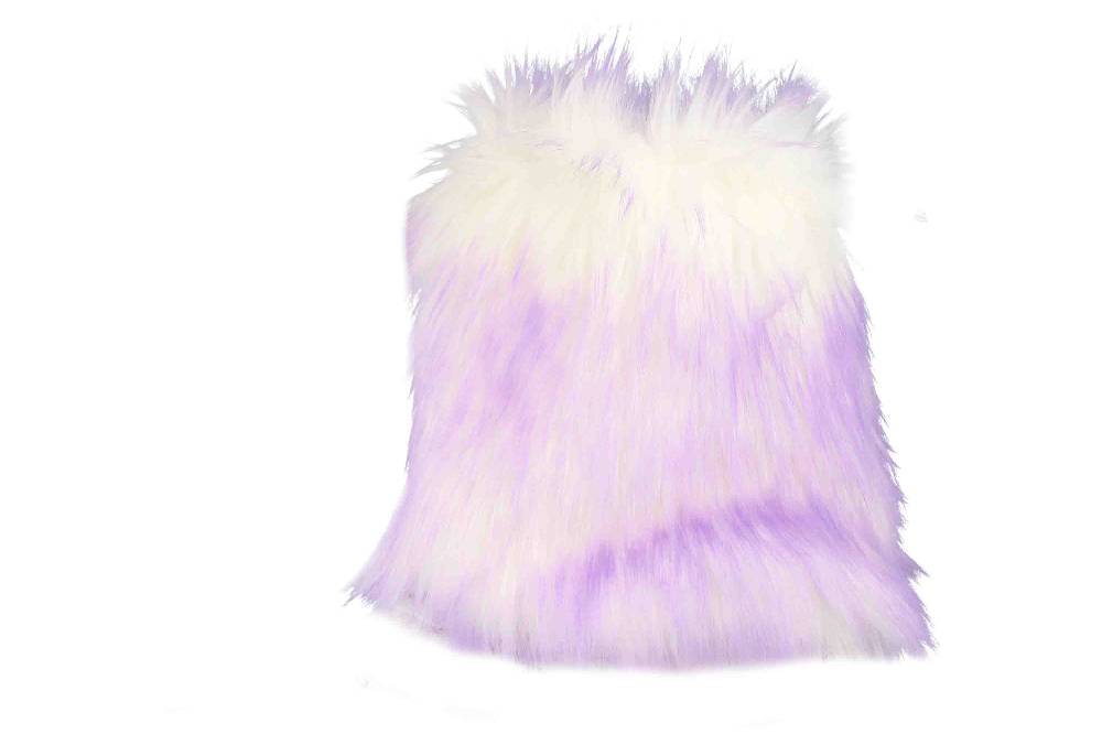 LadyPepp - Candy Flieder - Stulpen Weiß Sonderangebot