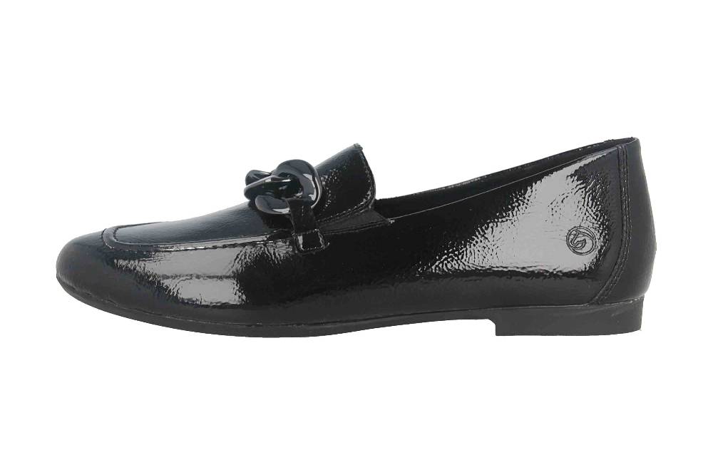 Remonte Slipper in Übergrößen Schwarz D0K00-01 große Damenschuhe