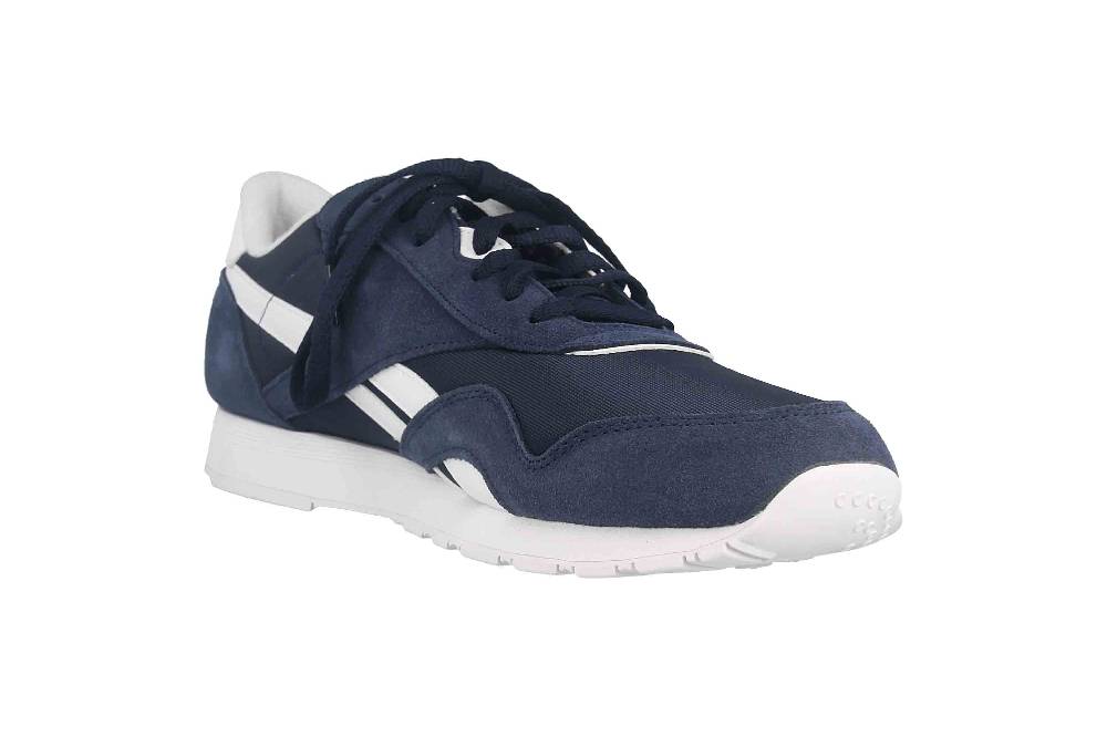 Reebok CLASSIC NYLON Sportschuhe in Übergrößen Blau 100009276 große Herrenschuhe Angebote