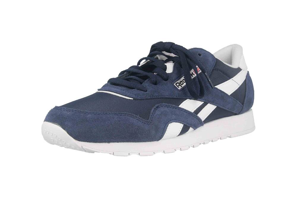 Reebok CLASSIC NYLON Sportschuhe in Übergrößen Blau 100009276 große Herrenschuhe Angebote