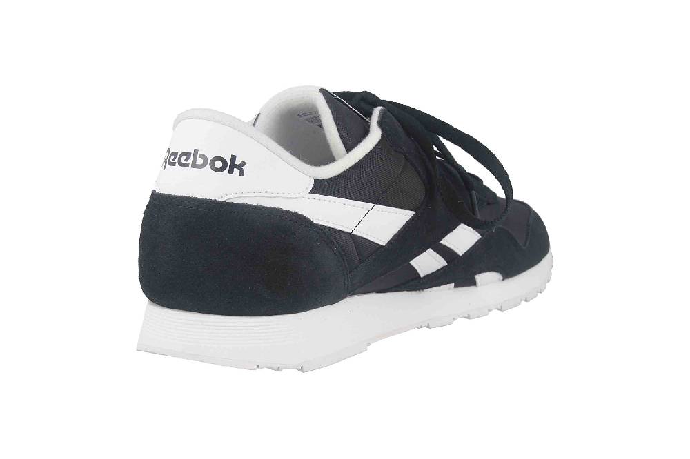Reebok CLASSIC NYLON Sportschuhe / Laufschuhe in Übergrößen Schwarz 100009273 große Herrenschuhe Hotsell