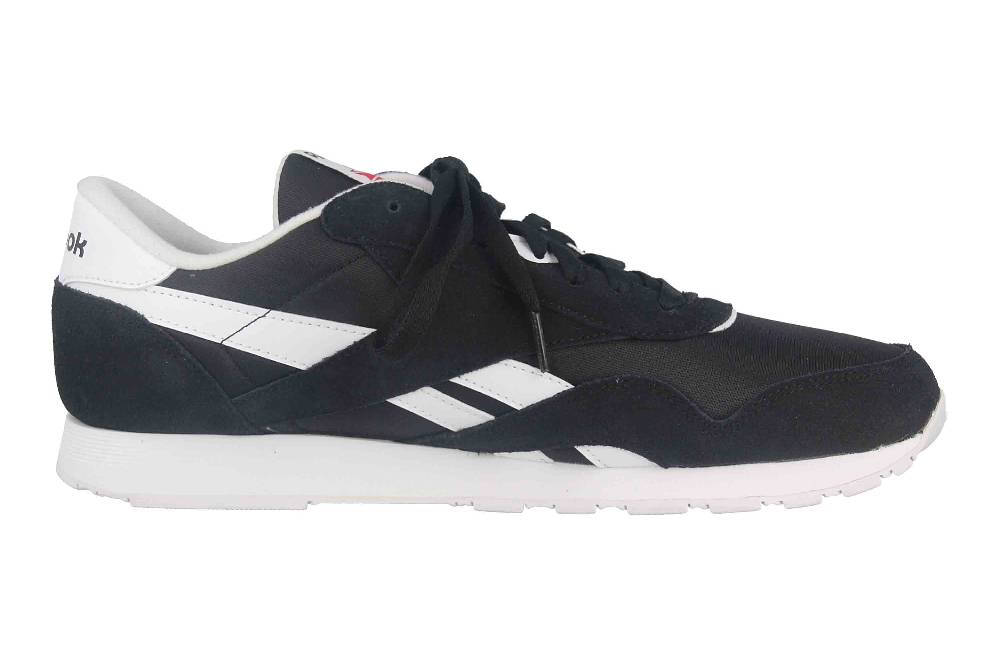 Reebok CLASSIC NYLON Sportschuhe / Laufschuhe in Übergrößen Schwarz 100009273 große Herrenschuhe Hotsell