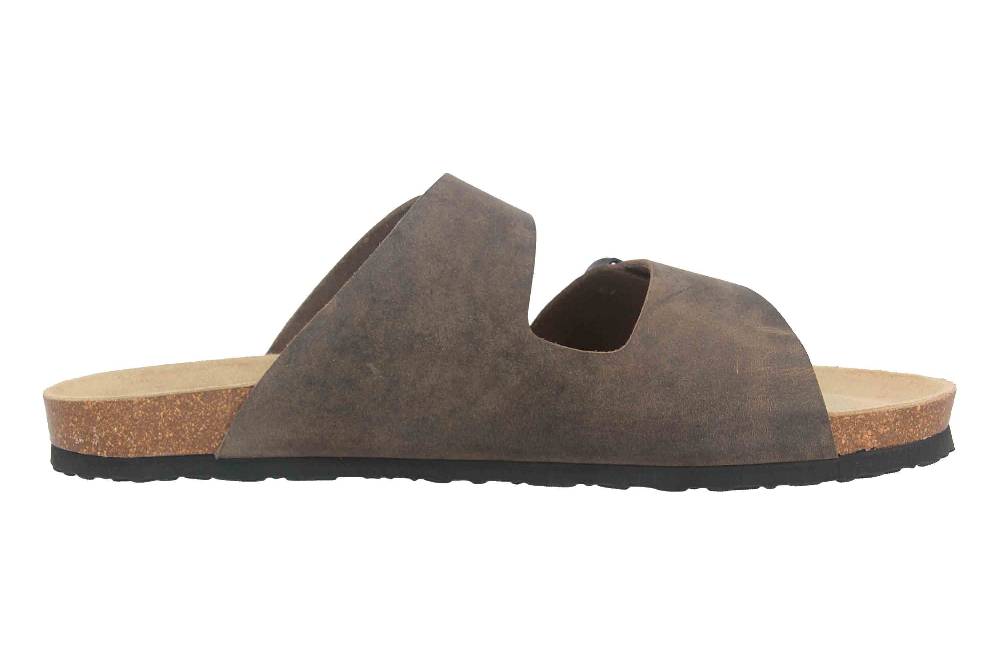 Josef Seibel Josef 01 Pantoletten in Übergrößen Grün 14301-356-615 große Herrenschuhe Schlussverkauf
